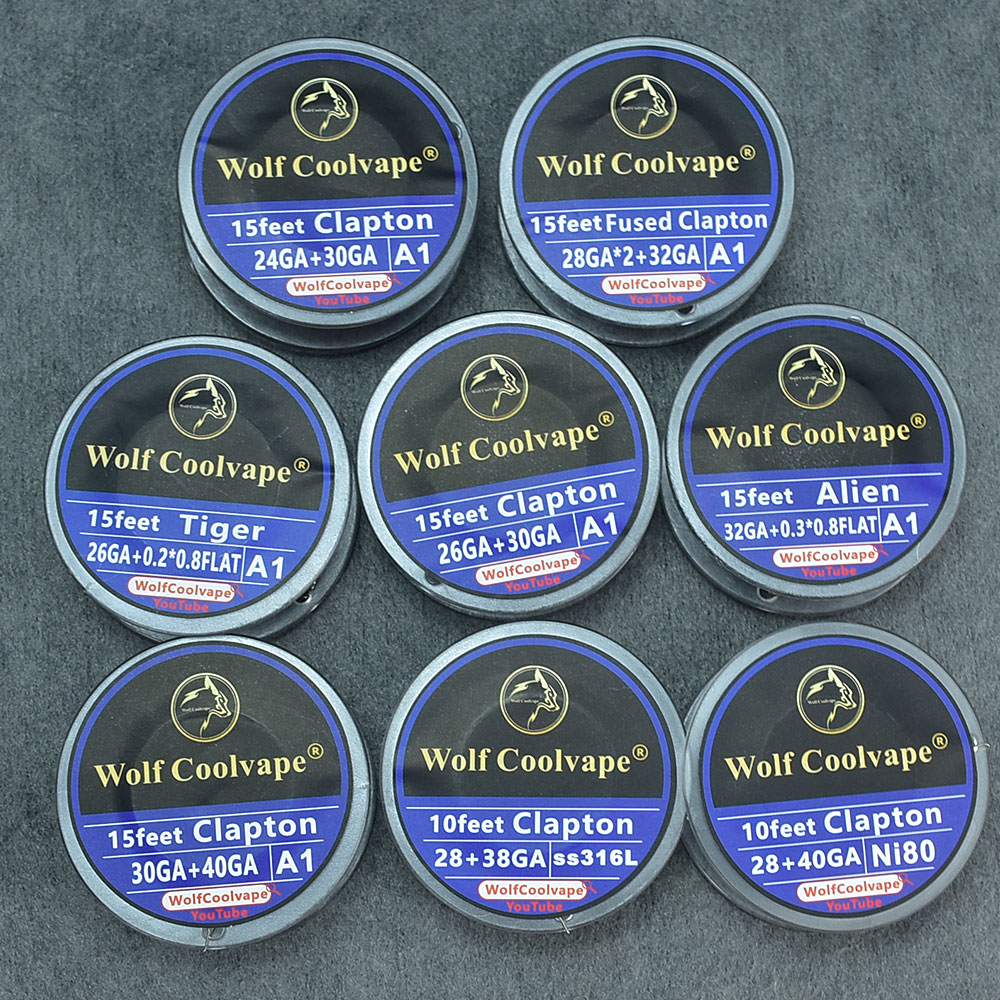 Clapton Wire Pre Built - Alien Fused Clapton Wire Tiger ขดลวดที่สร้างไว้ล่วงหน้าขดลวด