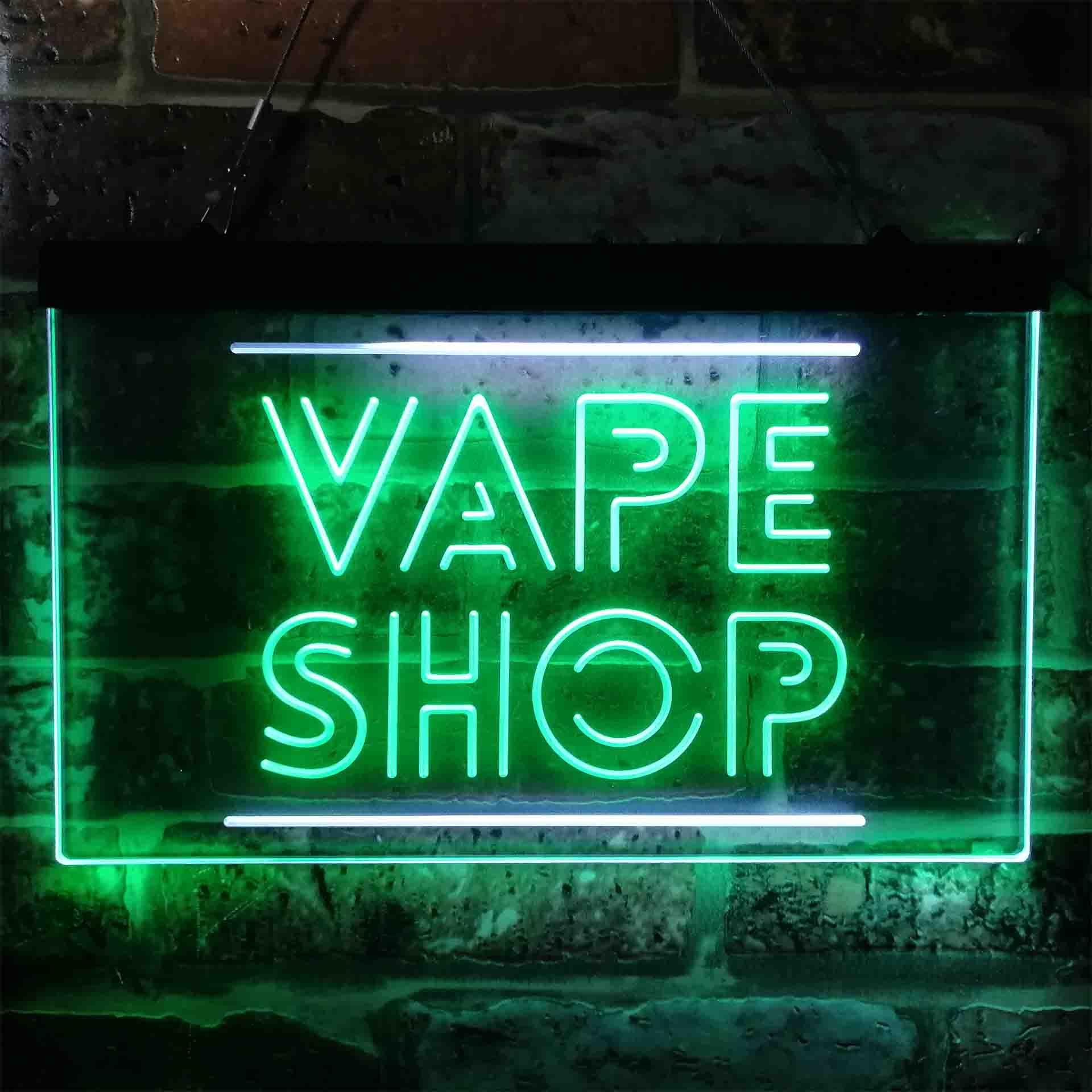 Vaping Shop - VAPE SHOP ป้ายไฟนีออน LED สีคู่ st6-i3882