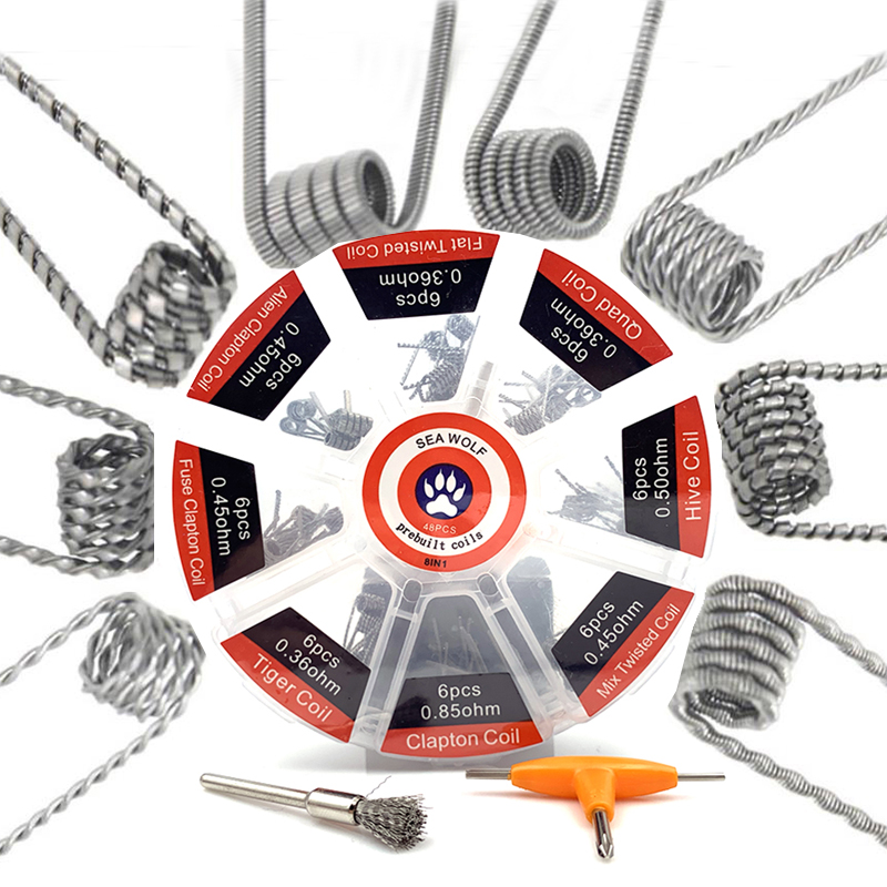 Clapton Wire Pre Built - คอยล์สำเร็จรูป 8 แบบ Alien Clapton Hive