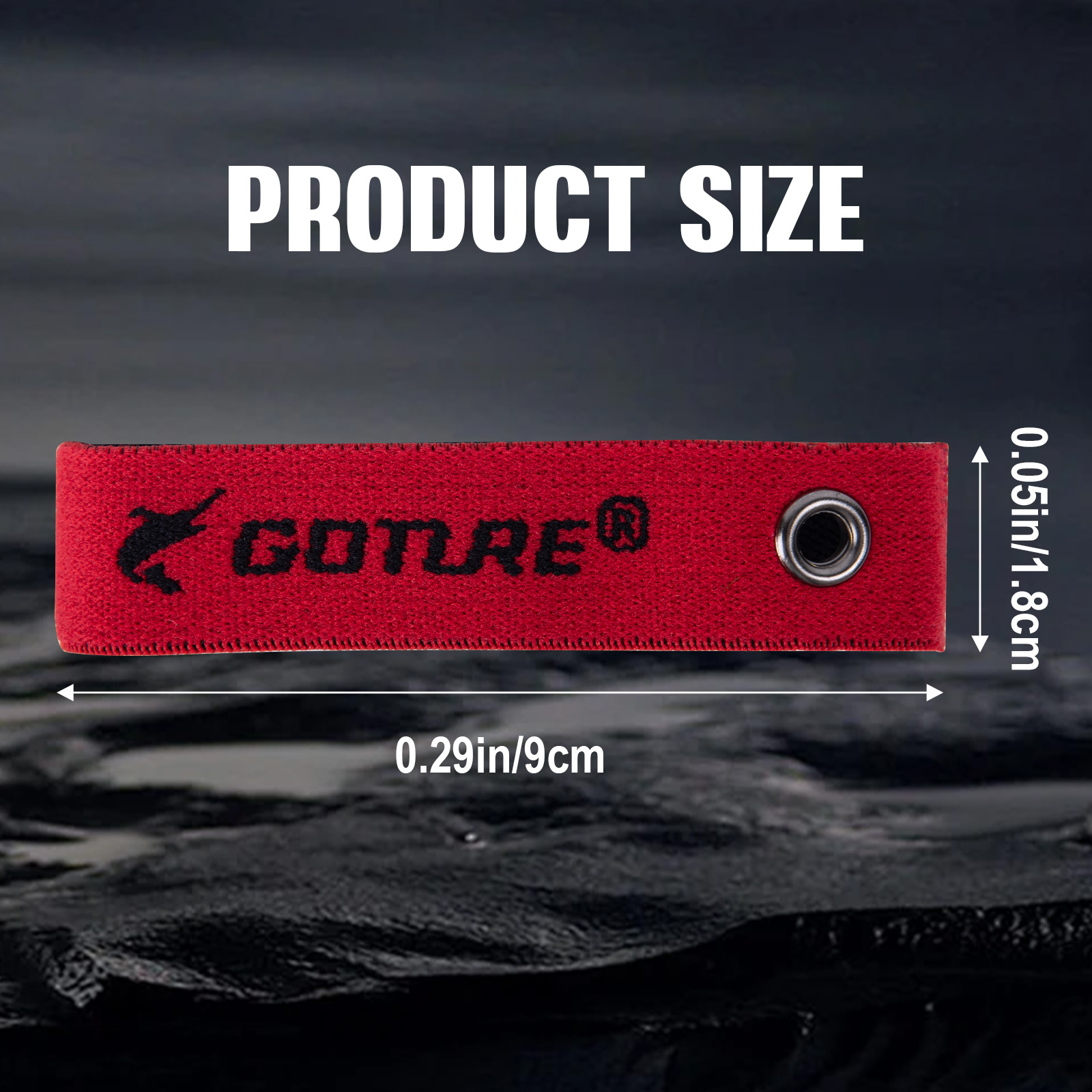 Mesh Coil Strip - สายรัดสายเอ็นตกปลา Goture สายรัดยืดหยุ่นสูง เหมาะสำหรับทุกม้วนสายเอ็น พร้อมห่วงร้อยสาย สำหรับการจ่ายสายเอ็นอย่างรวดเร็ว