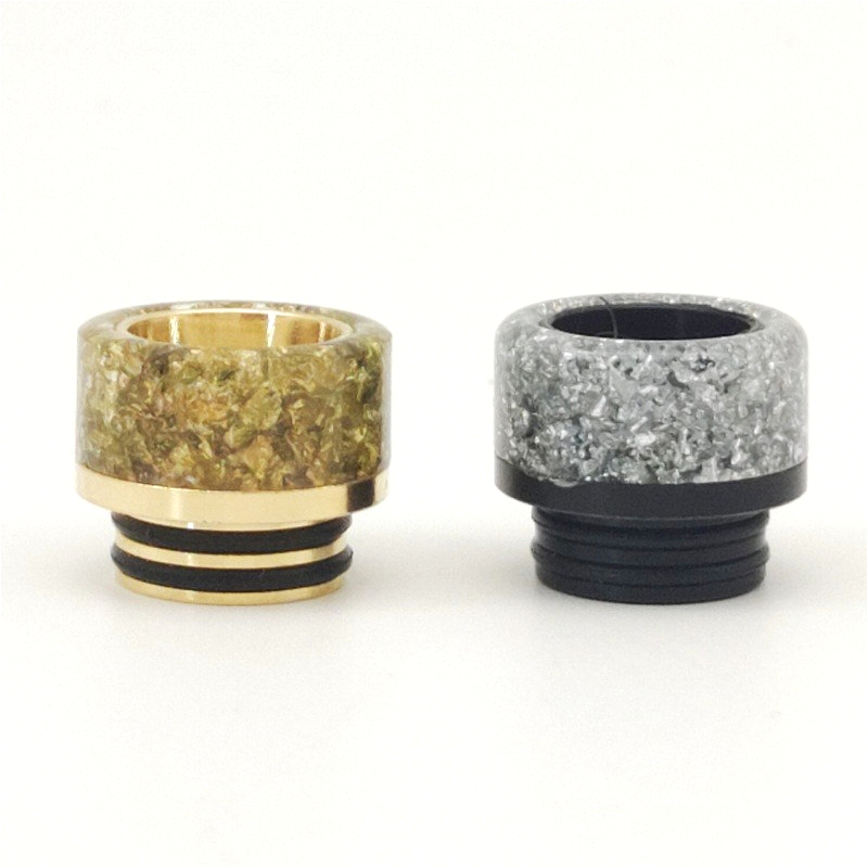 Drip Tip Resin - หัวดูดแบบหยดน้ำขนาดใหญ่ 1 ชิ้น รุ่น 810 ทำจากสแตนเลสและเรซิ่น
