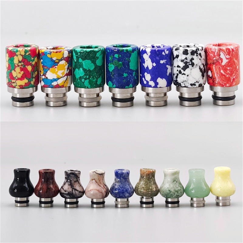 Drip Tip Resin - 1 ชิ้น 510 ดิริปทิป สแตนเลสสตีล เรซิ่น