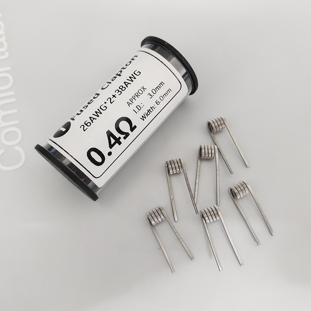 Coil Building Kit - 6 ชิ้น Ni80 26x2+38AWG ID3.0 0.4ohm
