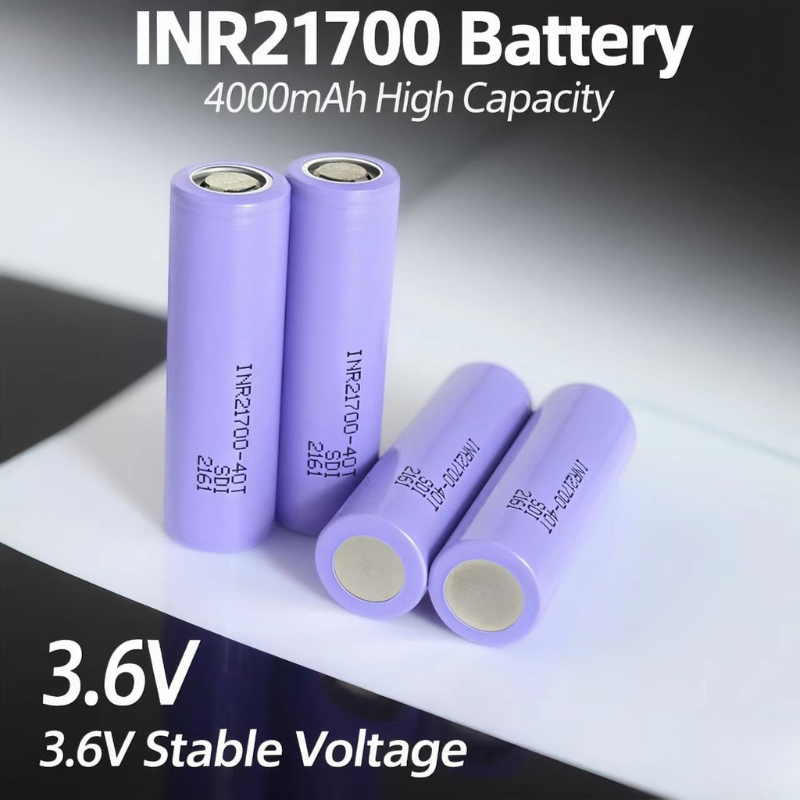 Vaping Goods - INR21700 4000mAh 3.7V แบตเตอรี่ลิเธียมไอออนแบบชาร์จไฟได้, ความต้านทานภายในต่ำ, พร้อมเครื่องชาร์จ,