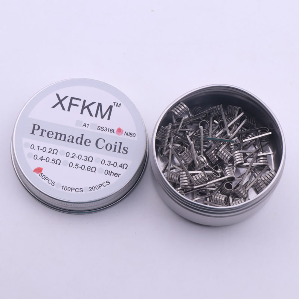 Clapton Wire Pre Built - NI80 50/100เส้นผ่านศูนย์กลางภายในที่สร้างไว้ล่วงหน้าขดลวด3มม. ขดลวดแคลตันขดลวดมนุษย์ต่างดาวที่ทำไว้ล่วงหน้าต้านทานลวดของขวัญปาร์ตี้ความร้อนแบบบิดผสม