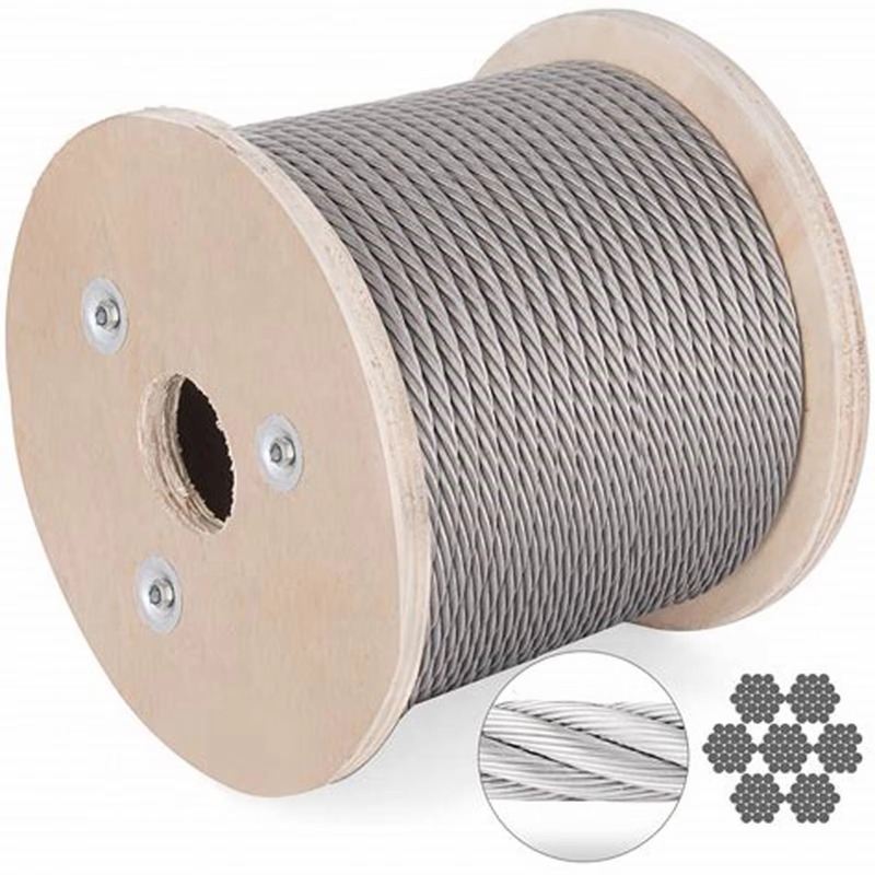 Stainless Wire Ss316 - ลวดสลิง 7X19 เส้นผ่านศูนย์กลาง 3.18 มม. 3.2