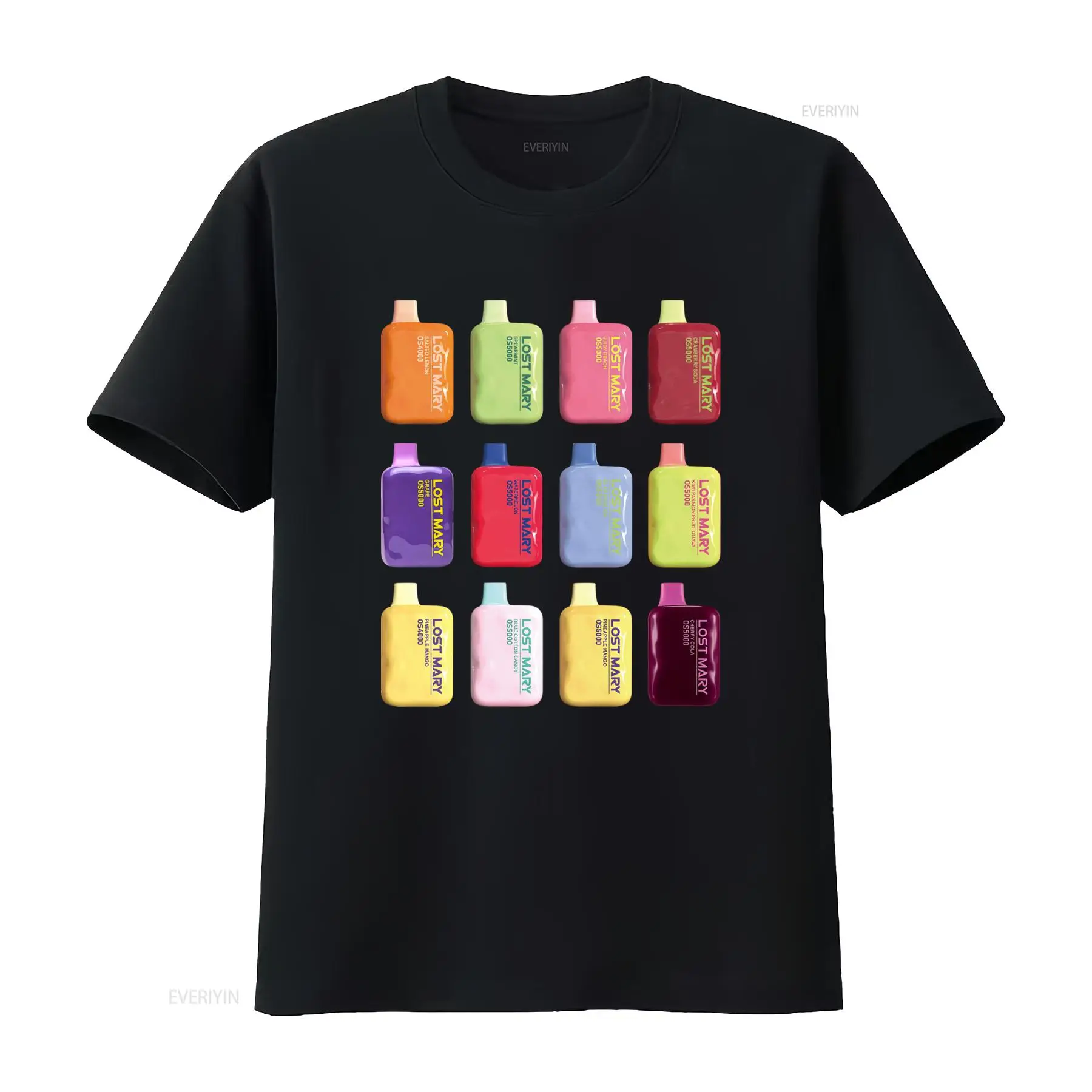 Vaping Area - เสื้อยืด Lost Mary Vape ลายตลกสำหรับคนรักการสูบบุหรี่ ดีไซน์สีสันสดใส