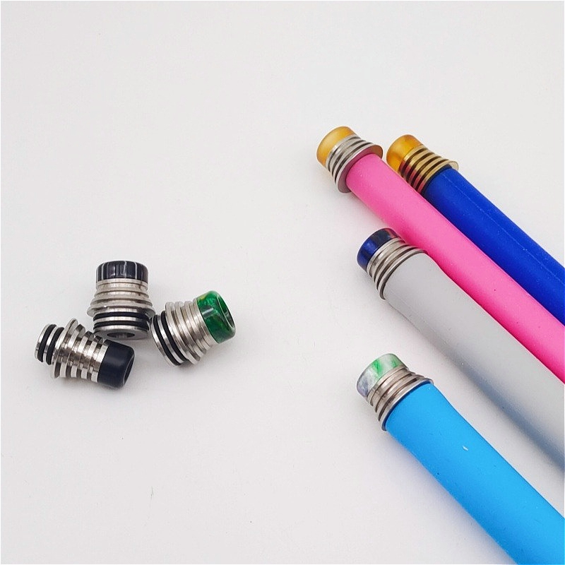 1PC 510 810 หัวดูดสแตนเลสเรซิ่ - Drip Tip Resin บทวิจารณ์และราคา