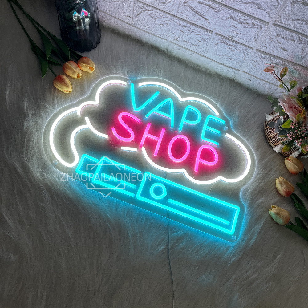 ป้ายไฟนีออน LED ร้านขายบุหรี่ไ - Vaping Shop บทวิจารณ์และราคา
