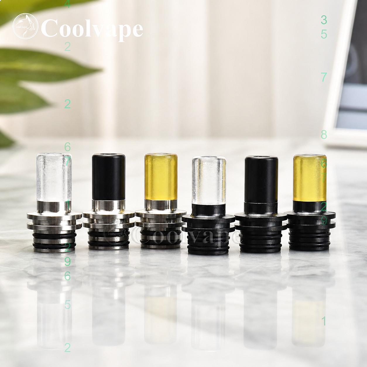 510 MTL Drip Tip ปากเป่าทนความ - Vaping Area บทวิจารณ์และราคา