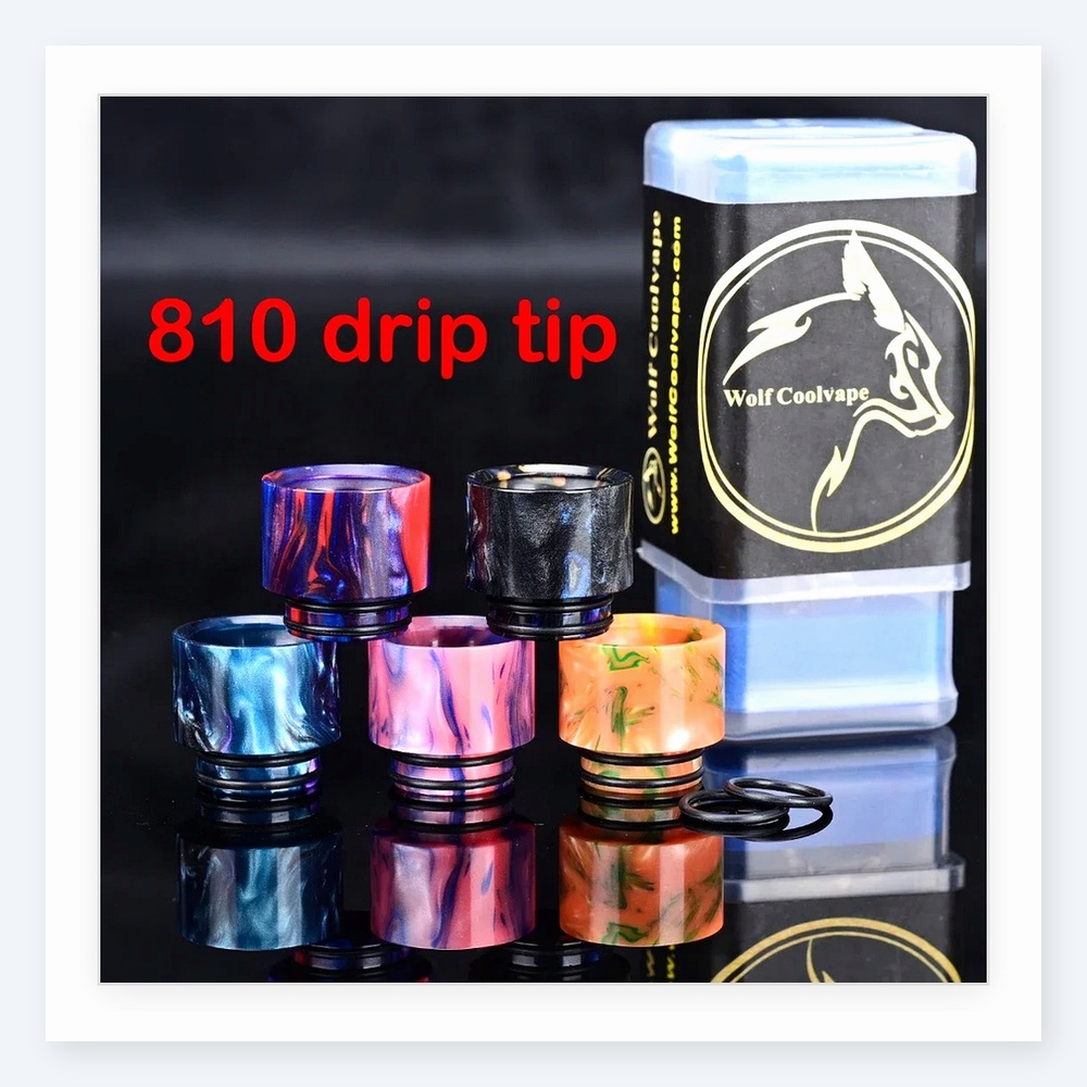 Wolfcoolvape 810 Drip Tips - ช - Drip Tip Resin บทวิจารณ์และราคา