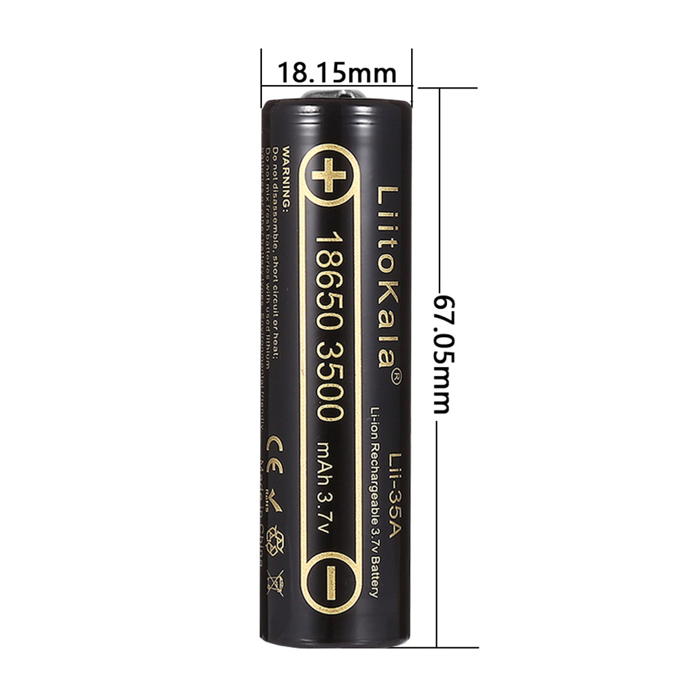 2-10 ชิ้น LiitoKala Lii-35A 18 - Vape Battery 18650 บทวิจารณ์และราคา