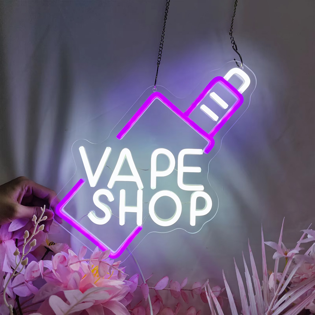VAPE Shop LED Neon Sign Fit สํ - Vaping Shop บทวิจารณ์และราคา