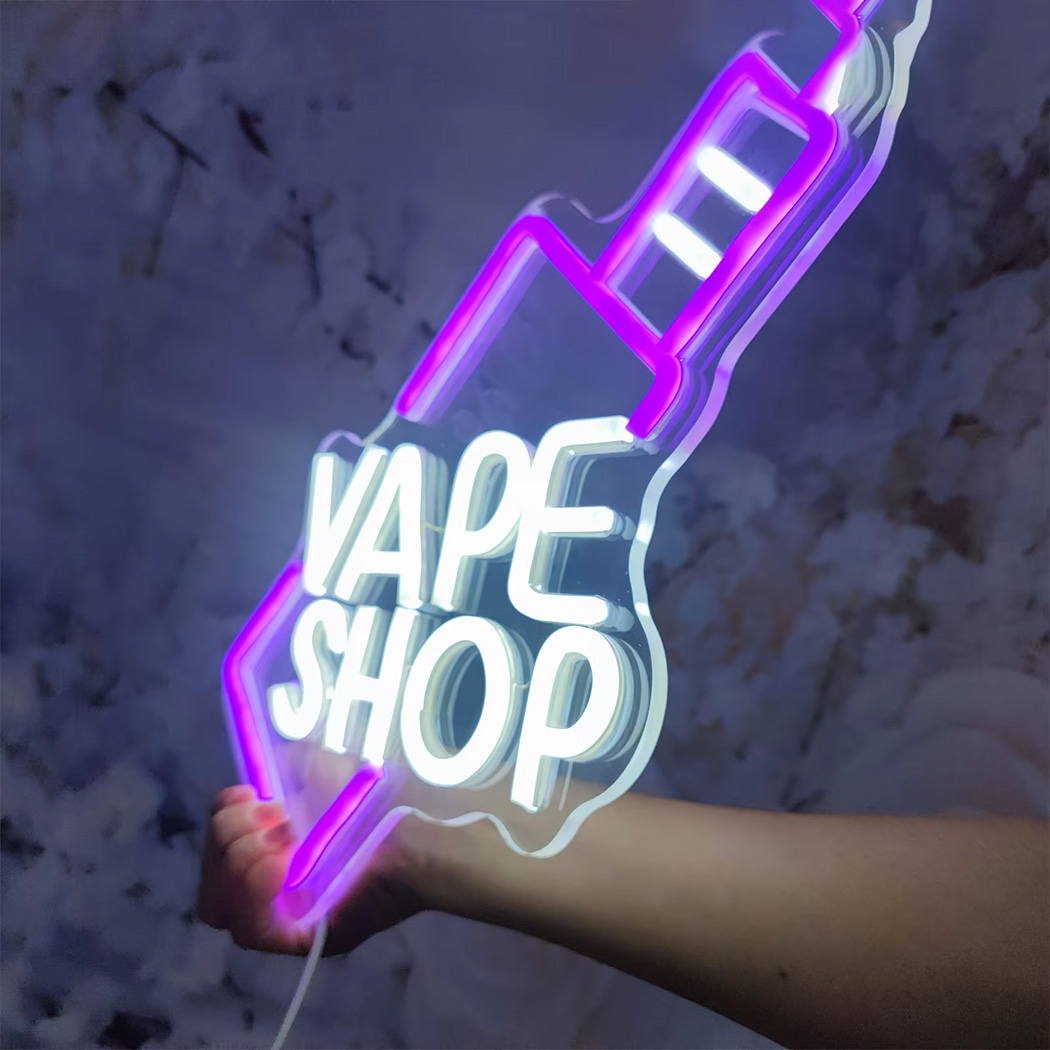 VAPE Shop LED Neon Sign Fit สํ - Vaping Shop บทวิจารณ์และราคา