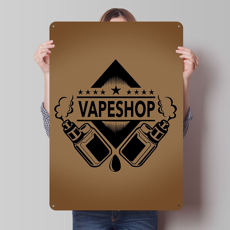 ป้ายโลหะวินเทจสไตล์เรโทรสำหรับ - Vaping Shop บทวิจารณ์และราคา