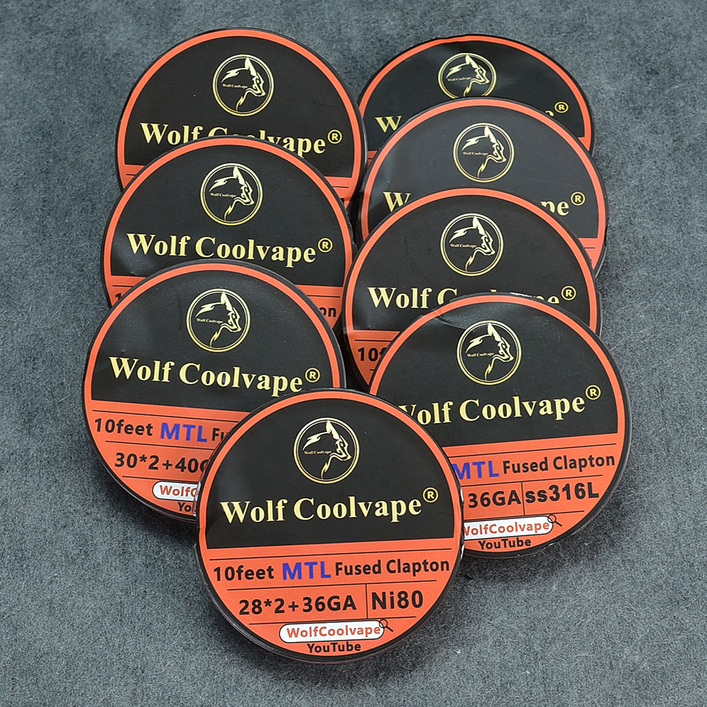 10ฟุต NI80/A1/SS316L MTL Fused - Clapton Wire Pre Built บทวิจารณ์และราคา