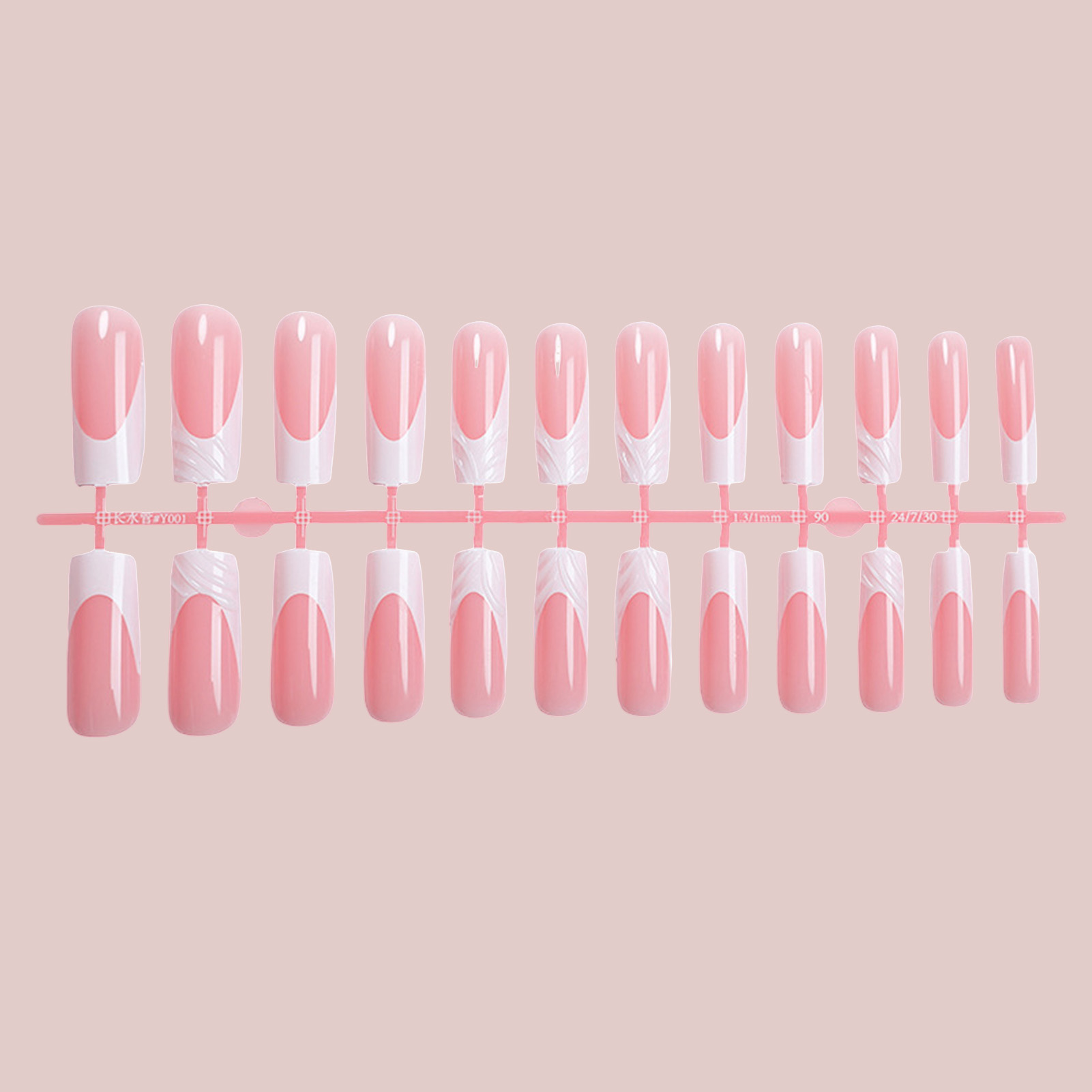 ชุดเล็บปลอมแบบกดติด 24 ชิ้น ทร - Drip Tip Resin บทวิจารณ์และราคา