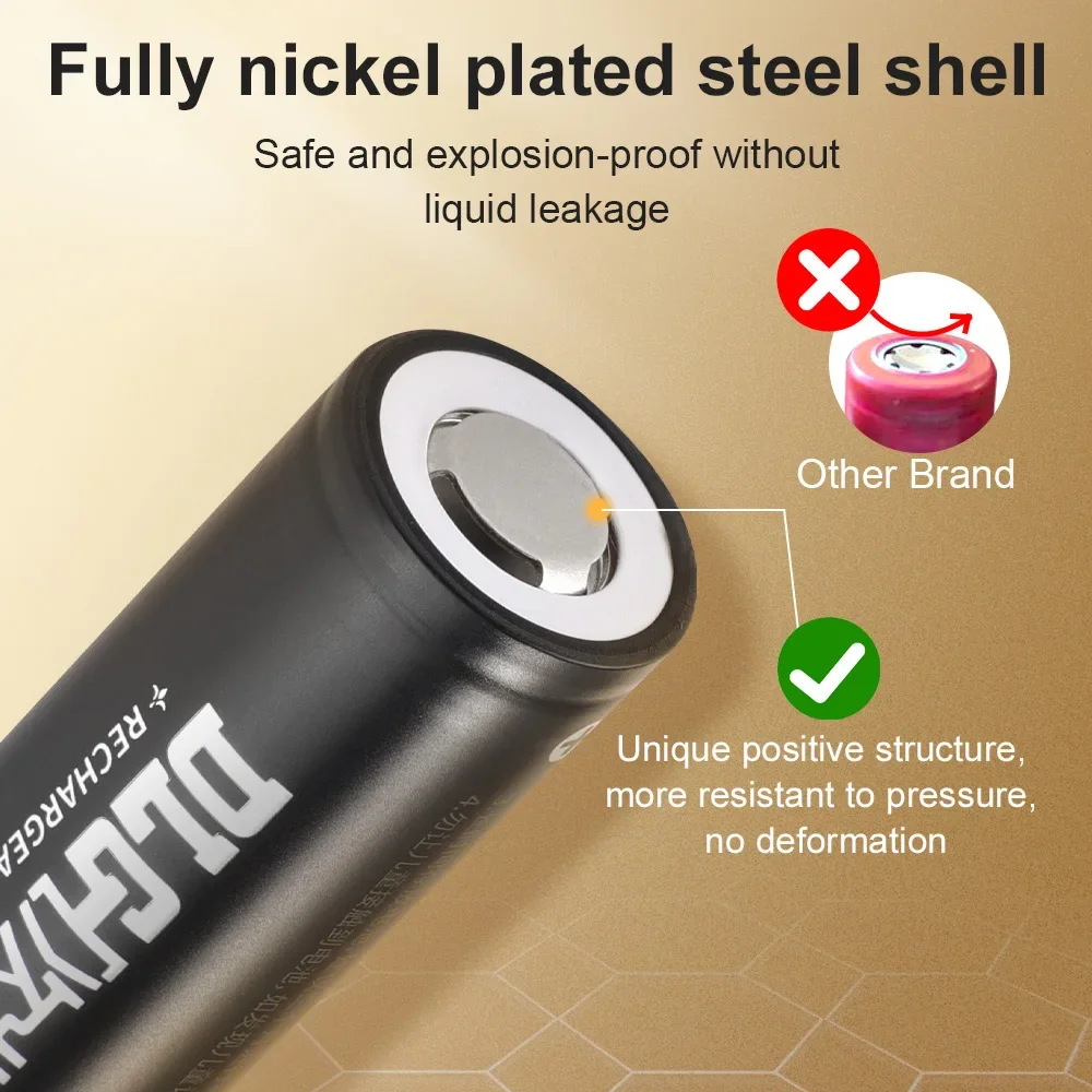 DLGPOWER 21700 3.7V 5000mAh แบ - Vaping Goods บทวิจารณ์และราคา