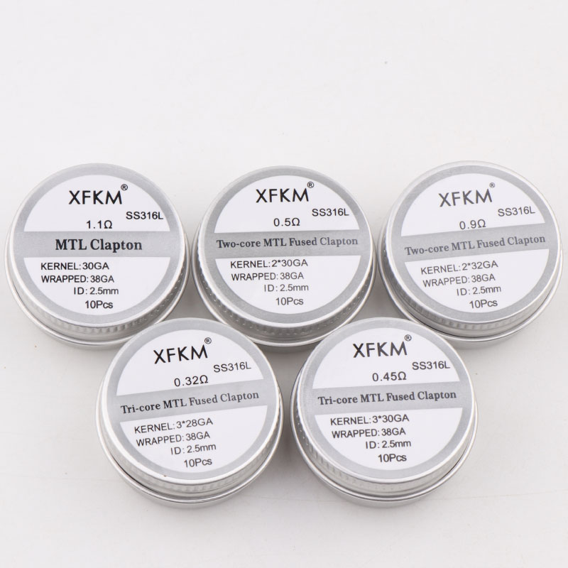 ใหม่ XFKM 10 ชิ้น/กล่อง NI80/A - Clapton Wire Pre Built บทวิจารณ์และราคา