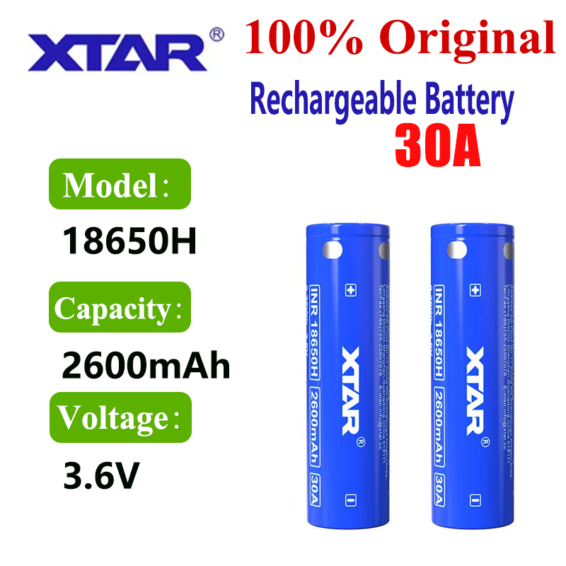 แบตเตอรี่ XTAR 18650 2600mah ข - Vape Battery 18650 บทวิจารณ์และราคา