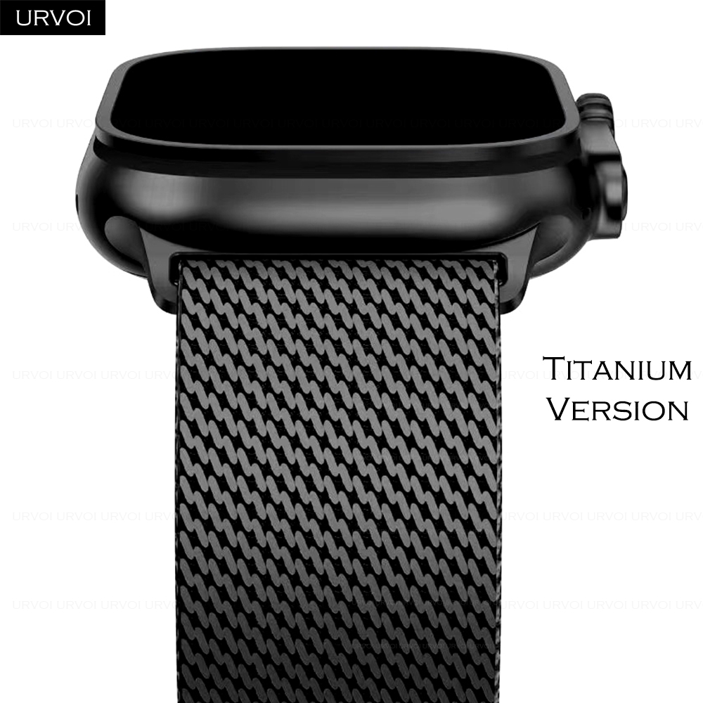 สายนาฬิกา URVOI ไทเทเนียมแบบ M - Mesh Coil Strip บทวิจารณ์และราคา